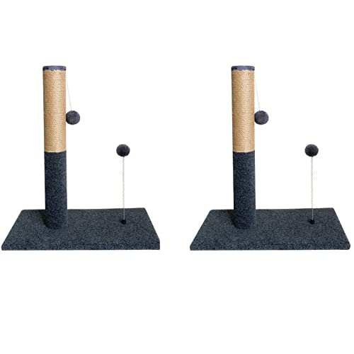 Shibohan Kratzbaum für Katzen, 56 cm, mit hängendem Ball, Spielzeug, faltbar, mit Sisalseil, Hellblau, 2 Stück Shibohan Kratzbaum für Katzen, 56 cm, mit hängendem Ball, Spielzeug, faltbar, mit Sisalseil, Hellblau, 2 Stück von Generic
