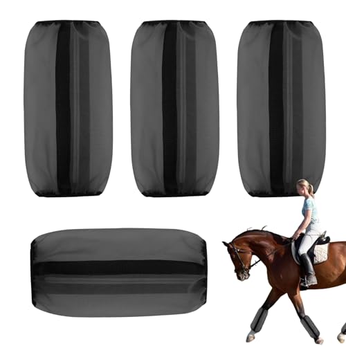 Shoofly Horse Boots - Atmungsaktive Mesh-Bein-Wraps, Bequeme Flugsicherungsausrüstung | Belüftetes Kühldesign, sicherer Haken- und Schlaufenverschluss, langlebige Nylonkonstruktion, perfekter Shoofly Horse Boots - Atmungsaktive Mesh-Bein-Wraps, Bequeme Flugsicherungsausrüstung | Belüftetes Kühldesign, sicherer Haken- und Schlaufenverschluss, langlebige Nylonkonstruktion, perfekter von Generic