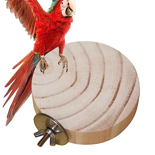 Sitzstange für Papageien, Holz, Sitzstange für Vögel, Spielzeug für Papageien, Übungsspielzeug, Standplattform für Sittiche, Wellensittiche, Lovebirds von Generic