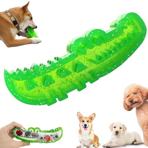 Slow Feed Chew and Fetch Crocodile, Dog Slow Feeder Puzzle Toy, Alligator Treat Dispenser & Chew Toy for Large, Medium & Small Dogs, Teeth‑Cleaning Interactive Fun (L) von Generic