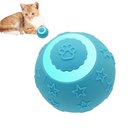 Smart Cat Ball, Smart Ball Katzenspielzeug | Aktiver rollender Ball,Selbstbewegender Ball mit 2 Modi, wiederaufladbares Katzenballspielzeug für Katzen, Kleintiere, Welpen von Generic