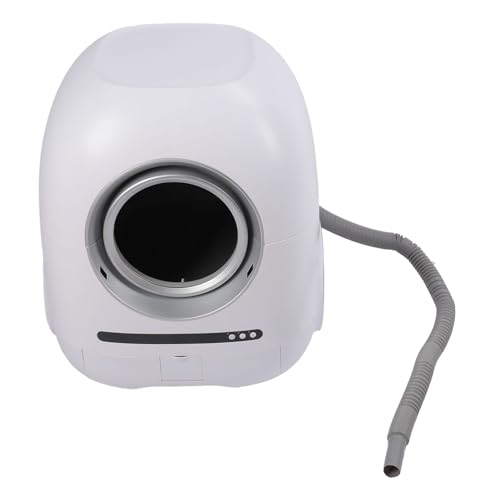 Smart Cat Müllbox, Elektrische Reinigung, Geruchsimination, 65L Große Kapazität, Weiß, Multifunktion, Selbstverschluss, mit App-Steuerung für Mehrere Katzen (EU-Stecker) von Generic