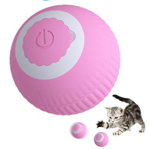 Smart Pet Ball, Intelligent Avoidance Design Automatic Moving Ball, USB Rechargeable Dog Self Rolling Ball, 360 Degree Rolling Robotic Teasing Cat Ball, Interactive Pet Ball for Cats Dogs von Generic