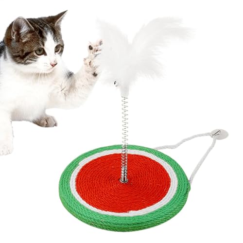 Spielzeug mit Katzenstab, Kratzmatte für Katzen - Vertikaler aus Sisal-Karton für Katzen, Kratzspielzeug für hochfeste Teppiche, Türmatte von Generic