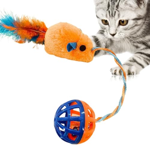 Spielzeugmaus für Katzen - Mäusespielzeug für Katzen, realistisches Kauspielzeug für Katzen | Plüschmaus -Katzenspielzeug mit Glocken und Katzenteaser -Spielzeug für Innenkatzen Spielzeugmaus für Katzen - Mäusespielzeug für Katzen, realistisches Kauspielzeug für Katzen | Plüschmaus -Katzenspielzeug mit Glocken und Katzenteaser -Spielzeug für Innenkatzen von Generic