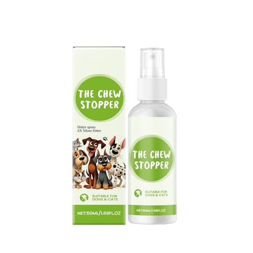 Spray zur Vorbeugung von Kauen bei Haustieren, 50 ml, Möbelschutz, Zahnersatz, Welpentraining mit Geruchskontrolle, für den Hausgebrauch, 50 ml Ffg732 (Green, 12x3cm) von Generic