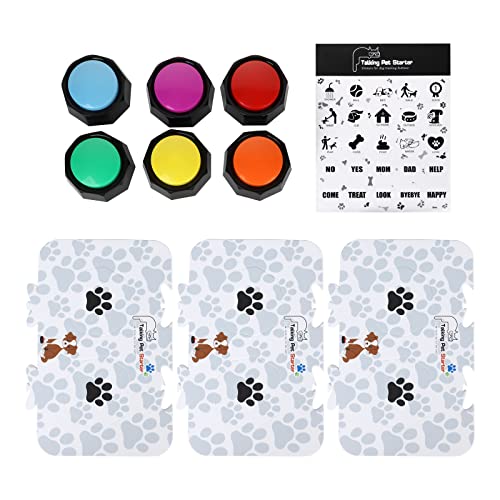 Sprechende Hundetasten, 6 Stück, Haustier-Tasten, Sprachaufnahme, Sprechspielzeug, personalisierte Sprachaufnahme, Sprachtasten für Hunde Sprechende Hundetasten, 6 Stück, Haustier-Tasten, Sprachaufnahme, Sprechspielzeug, personalisierte Sprachaufnahme, Sprachtasten für Hunde von Generic