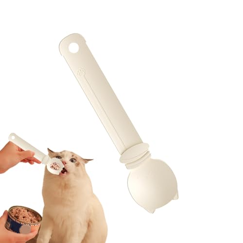 Squeeze Löffel für Katzen - Katzenstreifenlöffel Feeder, Katzen - Trip Spoon Feeder Haustierkatzen - Streifen Nassfutter - Kätzchenfutterlöffel - Innenlöffel in Innenhaut, Spender Flüssigpaste Snack L von Generic
