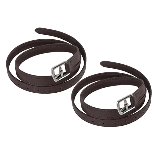 Steigbügel Humpelgurte, Mikrofaser -2PCS -Reitbügelgurt Zum Training (Dunkelbraun) von Generic