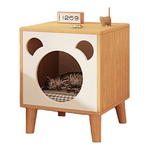 Stilvolles und geräumiges Katzentoilette-Gehege für mehrere Katzen – verstecktes Katzenmöbel, das auch als Katzenraum und Hundebox dient, Nachttisch & Beistelltisch (mehrfarbig) von Generic