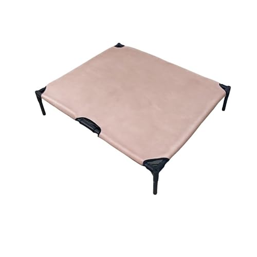 Strapazierfähiges Hundebett aus Oxford-Stoff mit erhöhtem Metallrahmen für den Außenbereich, geeignet für drinnen, draußen, auf dem Rasen,(Pink2,XL:122x91x17CM) von Generic