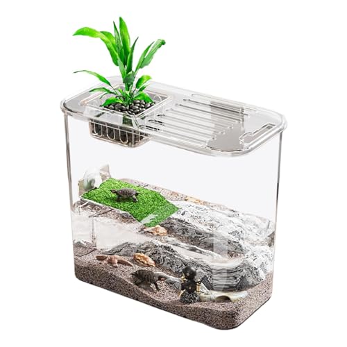 Tank für Schildkröten - Schildkrötenaquarium, Dekoratives Schildkrötenfischaquarium | Schildkrötenbecken mit Klettergerüst, transparente Aquarien zur Wassergewinnung und Landschildkröten Tank für Schildkröten - Schildkrötenaquarium, Dekoratives Schildkrötenfischaquarium | Schildkrötenbecken mit Klettergerüst, transparente Aquarien zur Wassergewinnung und Landschildkröten von Generic