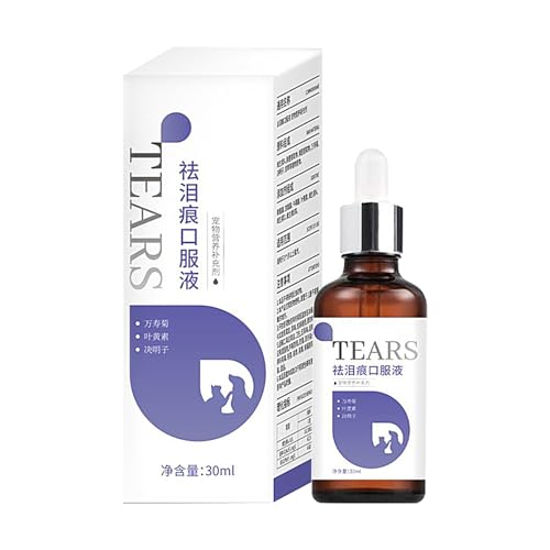 Tear Stain Remover for Dogs – Pet Eye Cleaner Drops for Tear Marks On Cats, Puppies | Natural Stain Remover Solution for Facial Care, Gentle Formula for Sensitive Pets, Daily Grooming Traetment von Generic