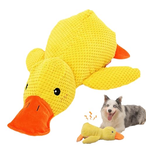 The Mellow Dog Beruhigende Ente, Zentric Quack-Quack-Ente Hundespielzeug (Gelb) von Generic