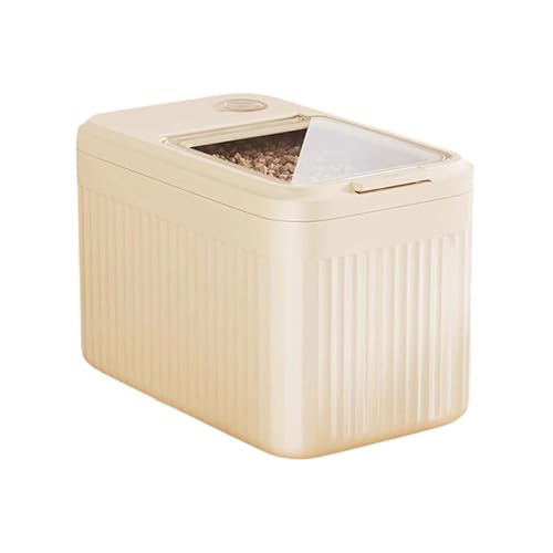 Tierfutterbehälter, luftdicht, Hundefutterbehälter, Spender für Sojamehl, Getreide, Kaninchenstall, Garage, 1 Stück (White, A) von Generic