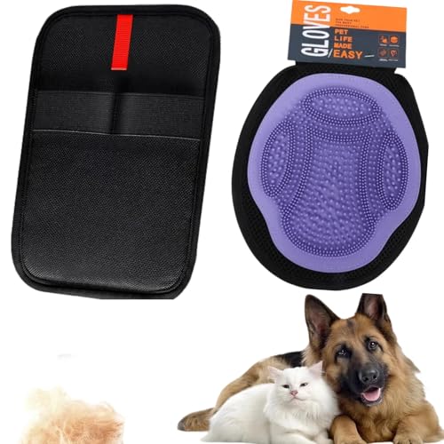 Tierhaarentferner-Handschuh | Waschbarer Tierhaarentfernungshandschuh für Hunde | Wiederverwendbarer elektrostatischer Tierhaarentfernungshandschuh | Haarwerkzeuge für Möbel, Kleidung, Bettwäsche von Generic