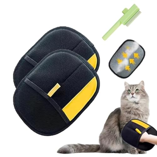 Tierhaarentfernungshandschuh für Katzen und Hunde, effiziente Fellpflege-Handschuhe, statische Entfernungshandschuhe für Tierhaare, wiederverwendbar, Tierhaarentferner-Handschuh für Kleidung, Couch Tierhaarentfernungshandschuh für Katzen und Hunde, effiziente Fellpflege-Handschuhe, statische Entfernungshandschuhe für Tierhaare, wiederverwendbar, Tierhaarentferner-Handschuh für Kleidung, Couch von Generic