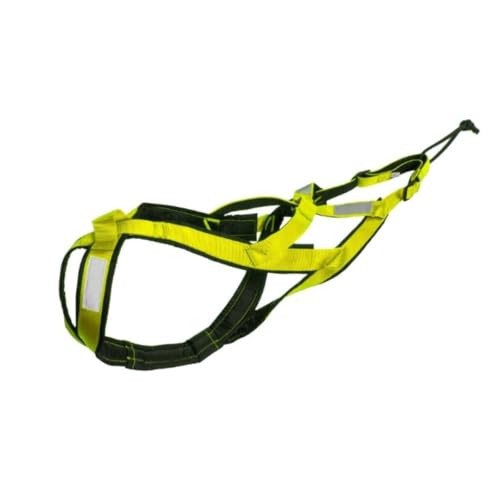Total Anti-Ziehgeschirr für Sport mit Hund, Laufen, Canicross, Schlitten, Mushing, Fahrrad, Roller... (Gelb, L) von Generic