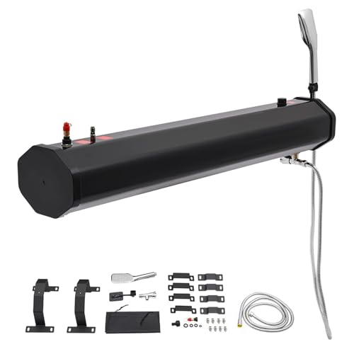Tragbare Campingdusche Camping-Duschwassertank, unter Druck, 4,8–7,9 Gallonen, tragbar für Fahrzeuge – Dachgepäckträger, strapazierfähiges PVC + ABS – geeignet für Duschen im Freien, Reinigu Tragbare Campingdusche Camping-Duschwassertank, unter Druck, 4,8–7,9 Gallonen, tragbar für Fahrzeuge – Dachgepäckträger, strapazierfähiges PVC + ABS – geeignet für Duschen im Freien, Reinigu von Generic
