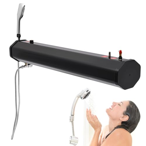 Tragbare Campingdusche Wassertank, unter Druck stehender Dachträger für den Außenbereich | 4,8/5,3/7,9 Gallonen, sonnenbeheizt | Automatische Druckentlastung | Universelle Querstangenhalteru Tragbare Campingdusche Wassertank, unter Druck stehender Dachträger für den Außenbereich | 4,8/5,3/7,9 Gallonen, sonnenbeheizt | Automatische Druckentlastung | Universelle Querstangenhalteru von Generic