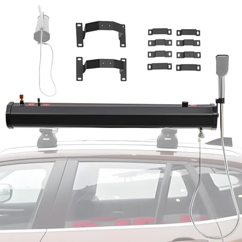 Tragbare Campingdusche Wassertank Druckbeaufschlagt 18L/20L/30L Tragbares Solarauto-Kit, Dachmontierter Dachträger Mit 1,5 M Schlauchkopf,18L Tragbare Campingdusche Wassertank Druckbeaufschlagt 18L/20L/30L Tragbares Solarauto-Kit, Dachmontierter Dachträger Mit 1,5 M Schlauchkopf,18L von Generic