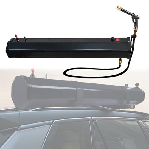 Tragbare Campingdusche Wassertank mit Druck, 30 l/8 Gallonen, solarbeheizte Duschen, für die Lagerung im Gelände, Dachgepäckträgermontage für Fahrzeuge, LKWs, SUVs Tragbare Campingdusche Wassertank mit Druck, 30 l/8 Gallonen, solarbeheizte Duschen, für die Lagerung im Gelände, Dachgepäckträgermontage für Fahrzeuge, LKWs, SUVs von Generic