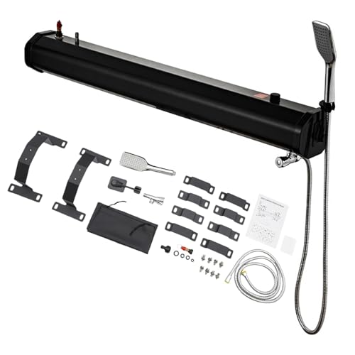 Tragbare Campingdusche Wassertank mit Eigendruck für Duschen, 30 l, auf dem Dachgepäckträger montiert, Offroad, mit Kopfschlauch-Set, Outdoor-Aktivitäten Tragbare Campingdusche Wassertank mit Eigendruck für Duschen, 30 l, auf dem Dachgepäckträger montiert, Offroad, mit Kopfschlauch-Set, Outdoor-Aktivitäten von Generic