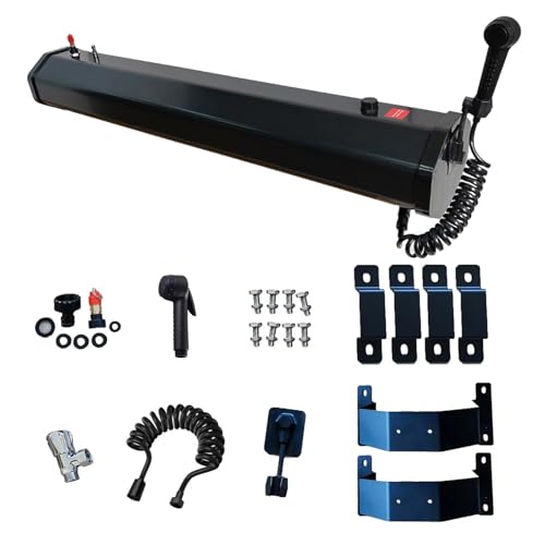 Tragbare Campingdusche Wassertank unter Druck, 18 l/20 l/30 l, Solar-Offroad-Dachgepäckträger zum Wandern, Autowaschen, Haustierreinigung, Strandurlaub Tragbare Campingdusche Wassertank unter Druck, 18 l/20 l/30 l, Solar-Offroad-Dachgepäckträger zum Wandern, Autowaschen, Haustierreinigung, Strandurlaub von Generic