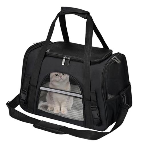 Tragbare Haustier-Transporttasche - Faltbarer transparenter Schultergurt, Katzentasche | Atmungsaktive Reisetasche für kleine Hunde, Haustier-Transporttasche, kleine Haustiere, kleine Haustiere von Generic
