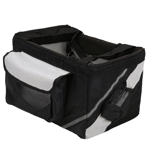Tragbare Hundetransportbox für kleine und mittelgroße Hunde, einfach anzubringen, Größe 38 x 28 x 23 cm von Generic