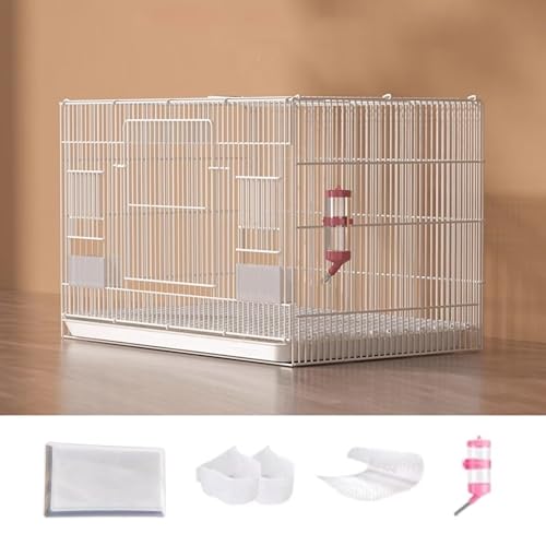 Tragbarer Kleintierkäfig, Faltbarer Kaninchenkäfig mit Tablett, Chinchilla Käfig, Ideal für Kaninchen, Kätzchen, Chinchilla, Meerschweinchen von Generic