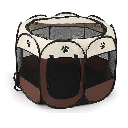 Tragbares, zusammenklappbares Outdoor-Katzengehege, Hundekäfig, Laufstall für den Außenbereich, erhältlich in sieben Farben, für drinnen und draußen, wasserdicht, abnehmbarer Sonnenschutz, Tragbares, zusammenklappbares Outdoor-Katzengehege, Hundekäfig, Laufstall für den Außenbereich, erhältlich in sieben Farben, für drinnen und draußen, wasserdicht, abnehmbarer Sonnenschutz, von Generic