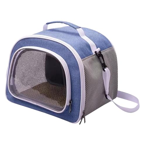 ✔️ Tragetasche für Kleintiere - Atmungsaktive Tragetasche für kleine Vögel, Mehrzweck-Schultertasche | Transparenter Hamster-Tragekoffer mit komfortablem Design, p von Generic