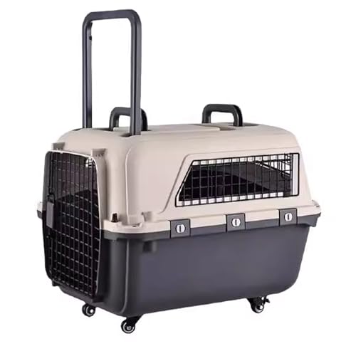 Transportbox Hund Hundetransportbox Auto Dog Crate Inklusive Rädern, Wickelauflage und Hängenapf Belastbar Bis 50 Kg, Zweiwege-Federverschluss 70 X 53 X 48 cm Transportbox Hund Hundetransportbox Auto Dog Crate Inklusive Rädern, Wickelauflage und Hängenapf Belastbar Bis 50 Kg, Zweiwege-Federverschluss 70 X 53 X 48 cm von Generic