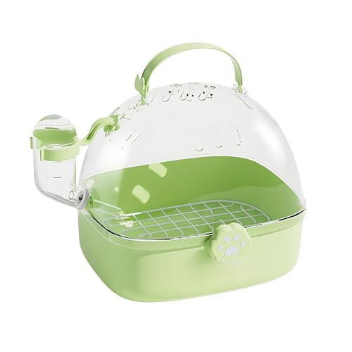 Transportkäfig für Hamster | PVC-Chinchilla-Transporter mit Wasserflasche | geräumiges Transportzubehör für Vögel, Igel, Wellensittiche, Nymphensittiche, Spatzen, Untrennbare Sittiche von Generic