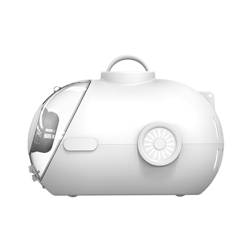Transporttasche für Katze hart Ventiliert Ausbruchsicher Wasserdicht Für Reisen/Wandern/Veterinärmedizin Für Hund/Katzen/Kleintiere(White) von Generic
