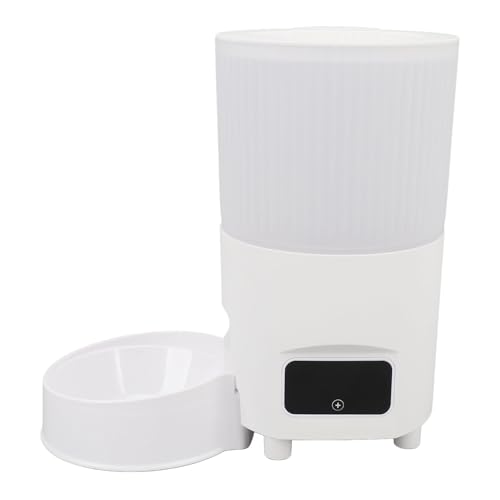 Trockenfutter Katzenfutterautomat, Fernbedienung Dual Netzteile Automatische Katzenfuttermittel 3L -Kapazität für Pet Shop (Weiße WiFi -Version) von Generic