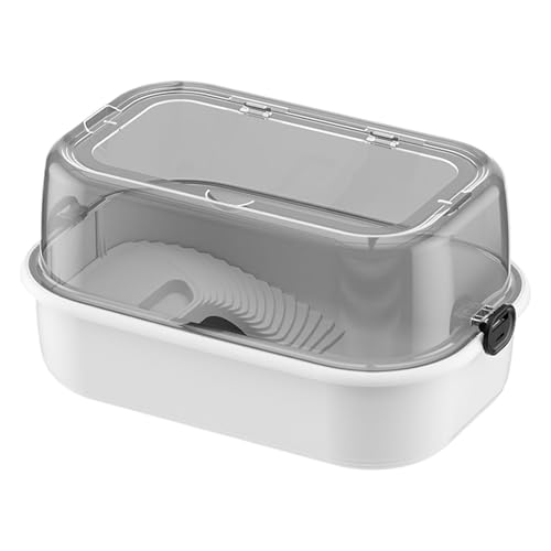 Turtle Tank Kit - Turtle Terrarium Kit, Vollsicht Visuell Aquatisches Schildkrötenkit | Multifunktionsbereich Bodenabfluss Ackstufe, Haustierversorgung Für Krabben Krebse Reptilien von Generic