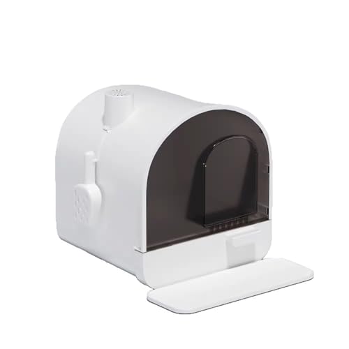 Überdacher Katzentoilette, in Innenräume bedeckte Katzentoilette, dreiseitige und leckere Streifen beseitigen Urin-Leckage-Bedenken, geeignet für Haustierwohnungen, Katzenunterkünfte, Katzenhäuser von Generic