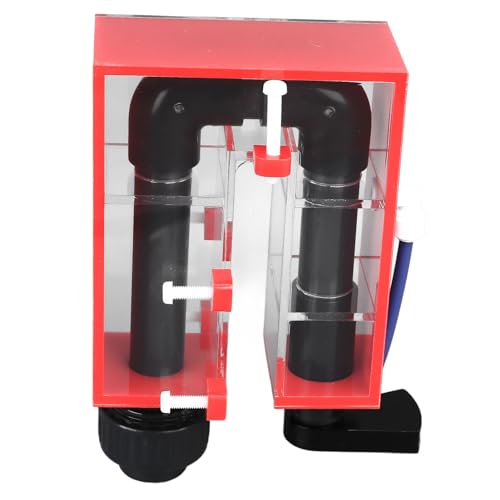 Überlaufkästen für Aquariumtanks, Wassertankkasten Überlaufbox -Wand Montiertes Acrylumlaufwasserpumpen Rückkehrkasten für Fischtankungen, Aquariumfilterzubehör (Black) von Generic