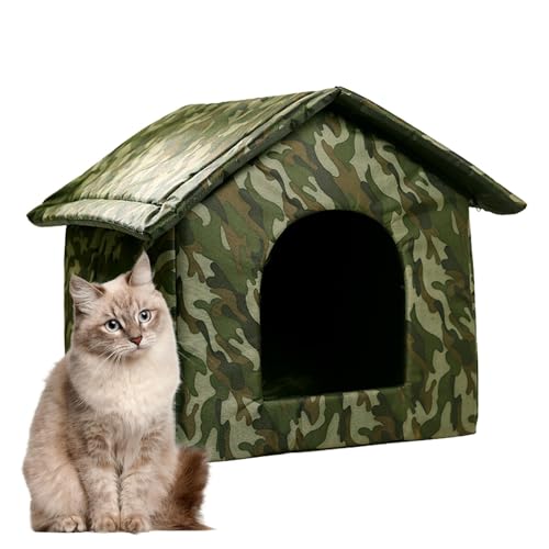 Unterschlupf für streunende Katzen im Freien – Campingzelt für Katzen aus Oxford-Stoff für den Innenbereich, Katzenversteck für den Innenbereich | Katzengehegezelt mit problemlosem Transport, Indoor-K von Generic