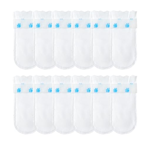 Verbandsschuh für Hunde, 12 x Ersatz-Schuhe für Hunde, wasserdicht, Stiefel mit Adhes-Logo, verstellbarer Komfort, Indoor-Spaß oder Abenteuer von Generic