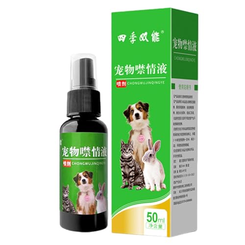 Verbotenes Spray für Hunde, Verbotene Flüssigkeit für Haustiere - Haustierspray zur emotionalen Kontrolle,50 ml Stressabbau- und Verhaltens, natürliches, sicheres für Hunde, Katzen, Stress und Reisen, Verbotenes Spray für Hunde, Verbotene Flüssigkeit für Haustiere - Haustierspray zur emotionalen Kontrolle,50 ml Stressabbau- und Verhaltens, natürliches, sicheres für Hunde, Katzen, Stress und Reisen, von Generic
