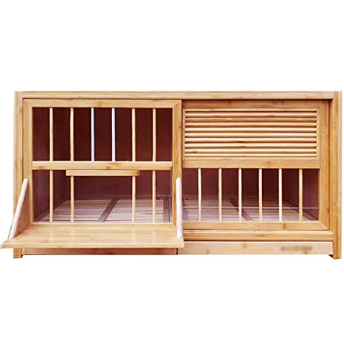 Vermeiden Sie Licht Fensterläden Vogelkäfig, Volieren Bambus Taubenkäfig, Ausziehbares Tablett Vogelvoliere, Brieftaube Pigeon Nistkasten, (Brown) von Generic