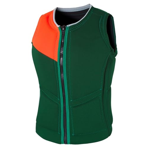 Verstellbare Neopren-Rettungsweste mit high Auftrieb, leichte, Bequeme Schwimmweste for Erwachsene und Kinder, ideal for Bootfahren, Surfen, Kajakfahren und for Wassersport(Green,XXL) von Generic
