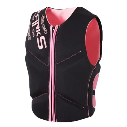 Verstellbare Schwimmweste, Auftriebshilfe mit high Auftrieb, Schwimmsicherheitsweste, PFD for Erwachsene for Kajakfahren, Bootfahren, Wassersport(Pink,XXL) von Generic
