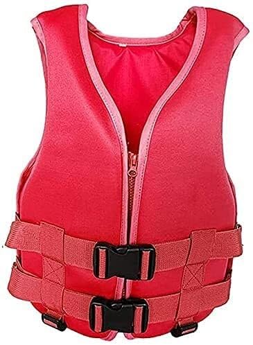 Verstellbare Schwimmweste, leichte Wassersport-Schwimmweste for Erwachsene, Sicherheitsausrüstung mit atmungsaktivem Netz, for Kajakfahren, Angeln, Stand-Up-Paddleboarding(Red,XS) von Generic