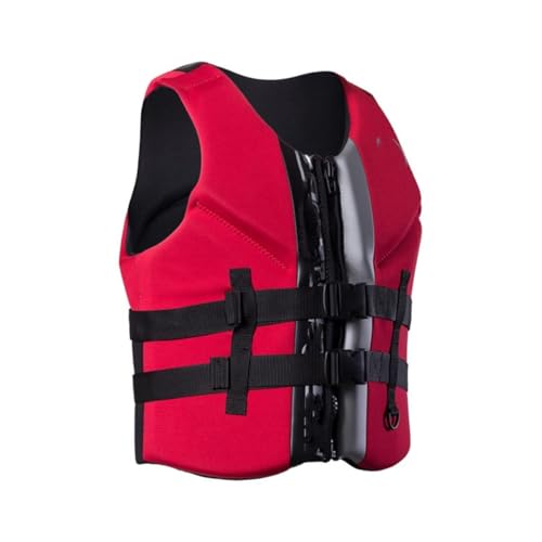 Verstellbare Schwimmweste for Erwachsene, PFD-Weste mit high Auftrieb, leichtes Schwimmgerät, for Kajakfahren, Bootfahren, Angeln, Wassersport(Red,XS) von Generic