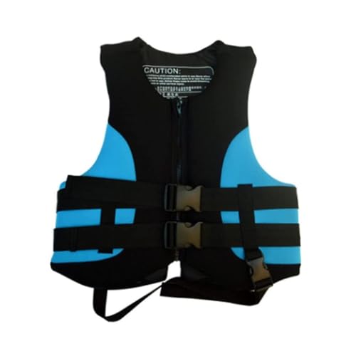 Verstellbare Schwimmweste for Erwachsene, Schwimmweste mit high Auftrieb und Sicherheitsschnallen, for Kajakfahren, Angeln, Surfen, Rafting(Blue,S) von Generic