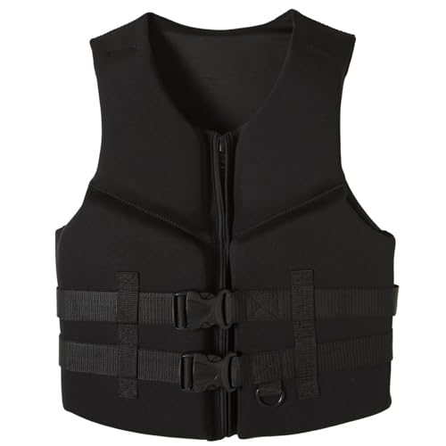 Verstellbare Schwimmweste for Erwachsene, leichte Neopren-Schwimmjacke, PFD mit high Auftrieb und Sicherheitsschnallen, for Kajakfahren, Bootfahren, Angeln und Wassersport(L) von Generic